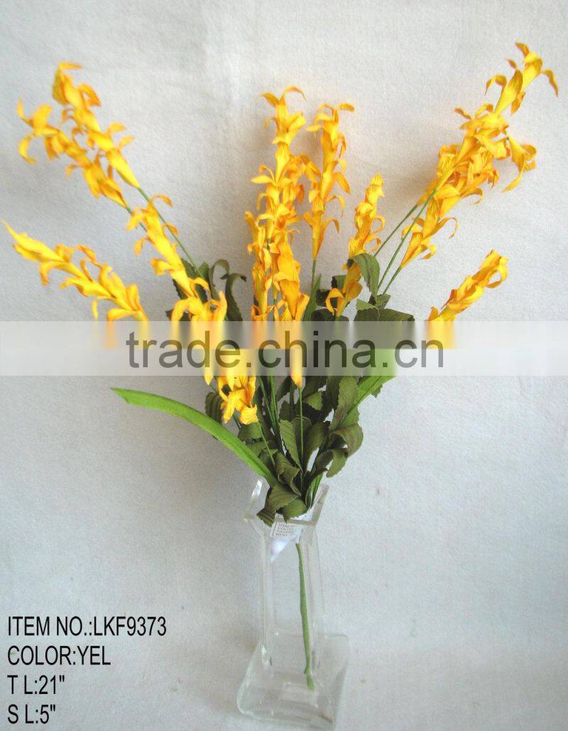wholesale cheap new design decorative artificial grass flower bush 25" for house decoration