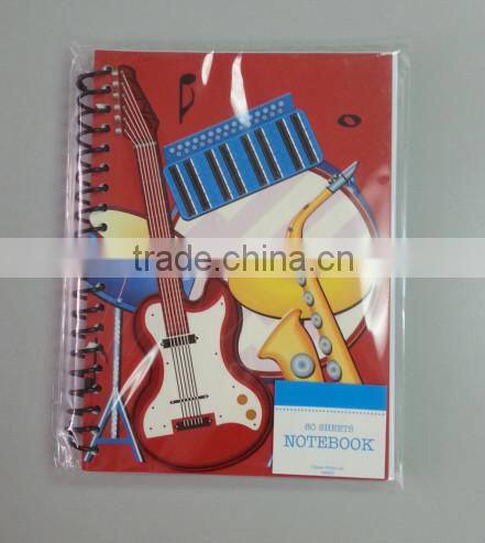 80 Sheets Spiral Notebook With 4C Printing