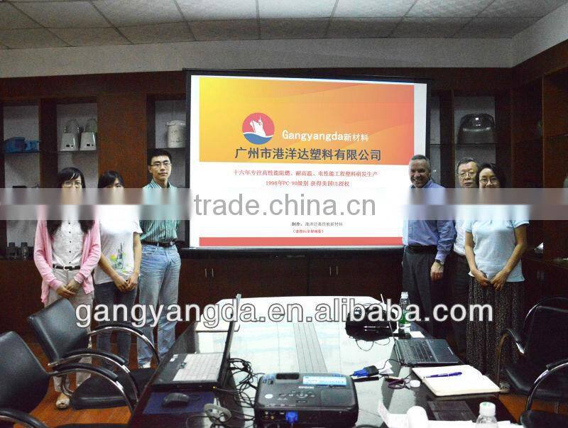 Modified Glow wire ignitability over 750 Degree Celsius PC raw plastic suppliers in guangzhou