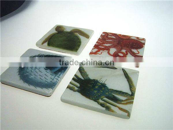 High Quality Customized Image Marble Coaster