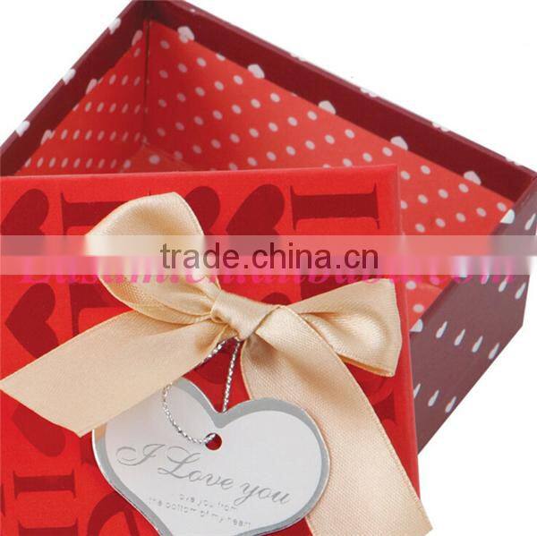Yiwu custom love you 13.5*9*4.5cm bowknot christmas candy girl box