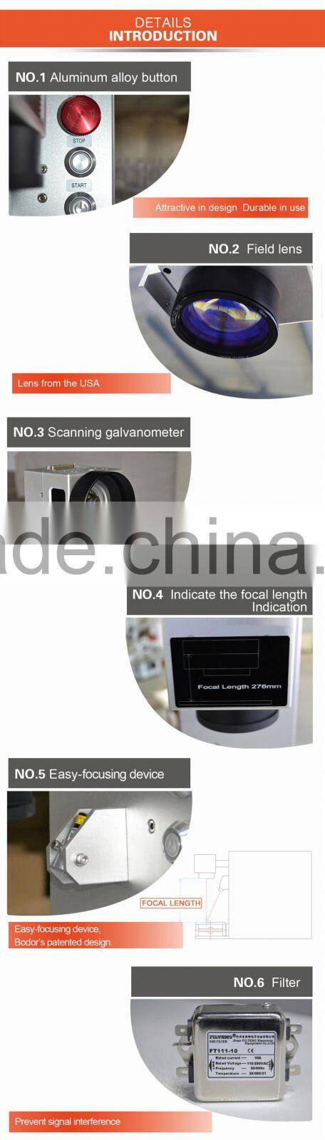 Safed fiber laser marking machine for metal