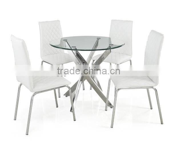 Round Luxury Dining Table and chairs set