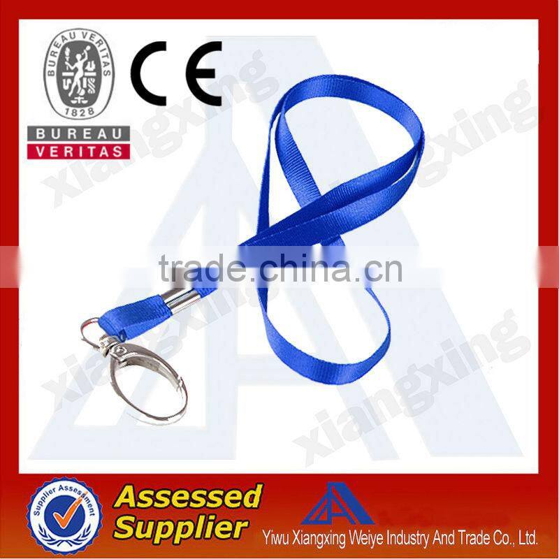 Wholesale nylon cord braiding lanyard neck strap for keychain bulk buy from china