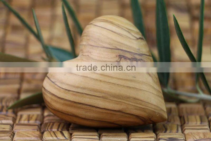 Olive Wood Carved Big Heart