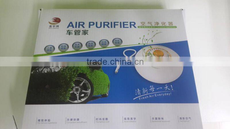 free shipping car air freshener Aromatherapy humidifying machine air purifier anion humidifier with solar energy 5 color supply