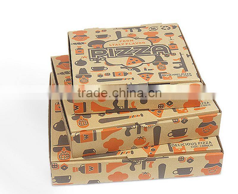 takeout kraft paper pizza box