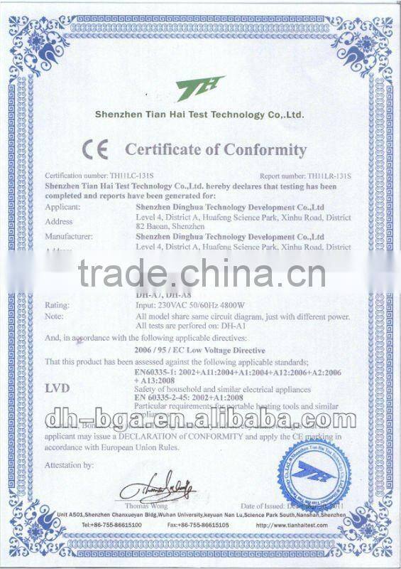 Hot air BGA rework station, repairing and welding machine