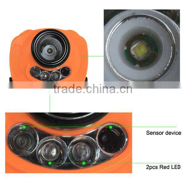 T15 Handsfree Switch Outdoor 3pc AAA battery head lamp multi-function led sensor sensor control headlamp$