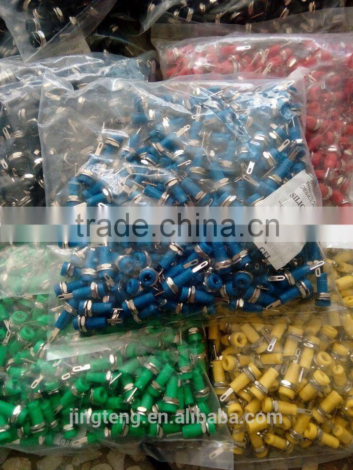 2mm banana jack,125V 3A .panel mount socket .