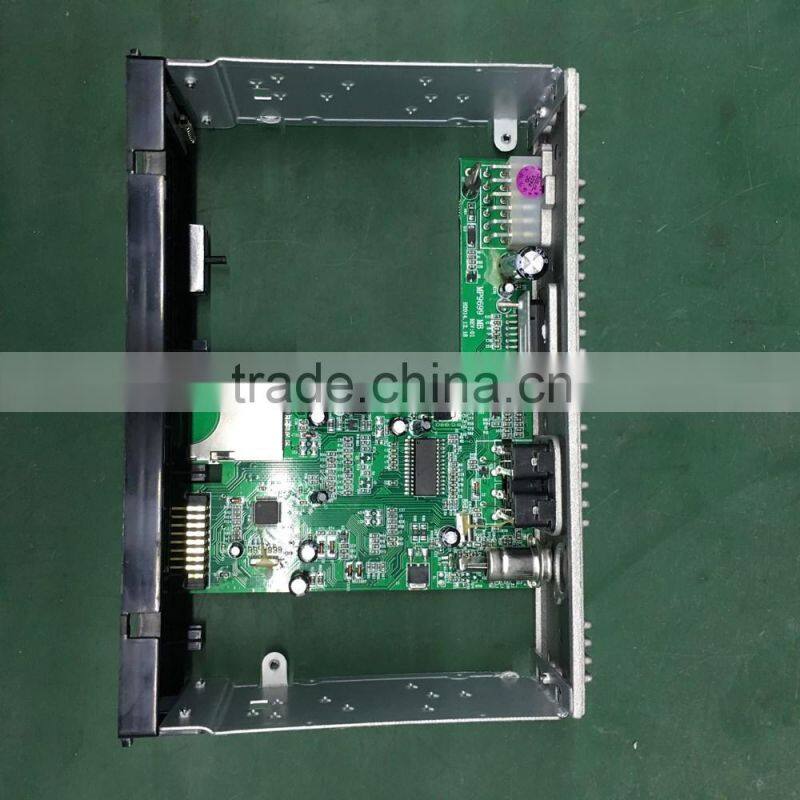 high power factory price 1 din car mp3 fm radio transmitter usb player with SD TF MMC slot aux in interface