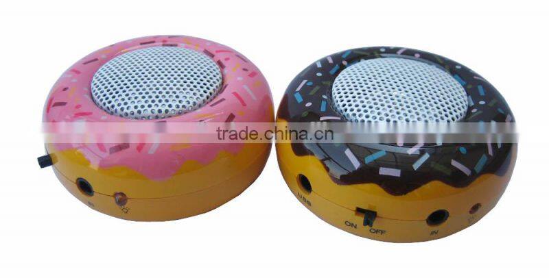 MPS-146 Low price!!!doughnut shape Promotion speaker,mini gift portable speaker
