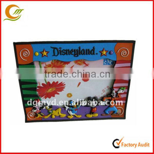 Mini photo frames Heart shaped PVC picture frame with keychain