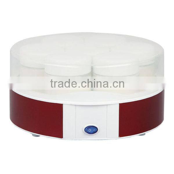 Yoghurt making machine with 7 glass jars