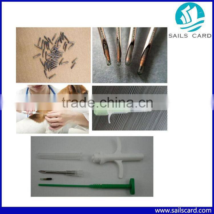 1.4 x 8mm Cylindrical Bio-glass Schott 8625 rfid animal glass tag