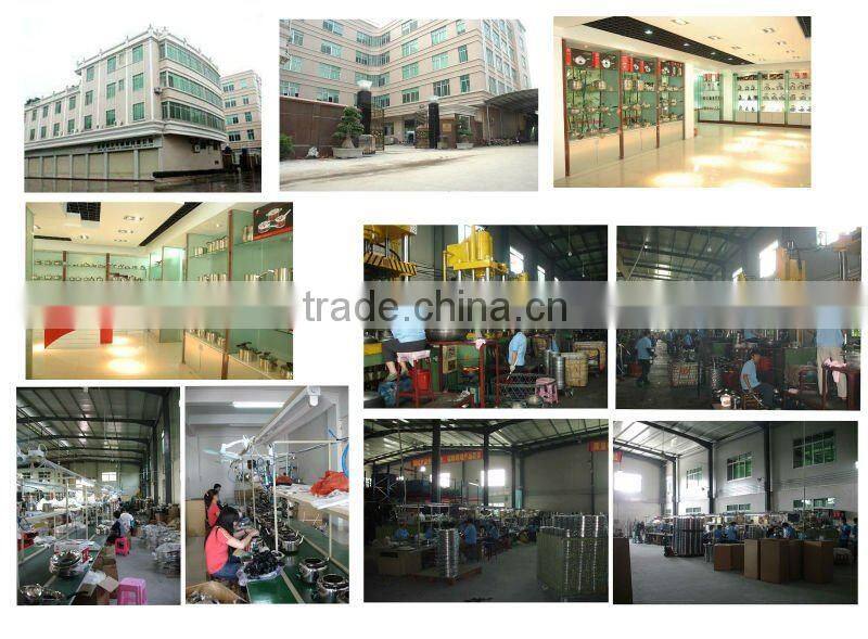 4 pcs shallow stainless steel stock with steamer