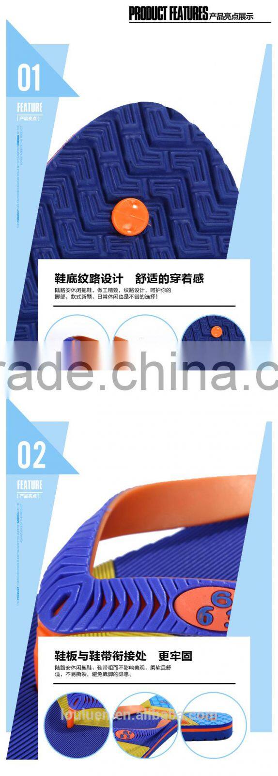 2015 663 LOULUEN New Fashion EVA Men Beach Slippers