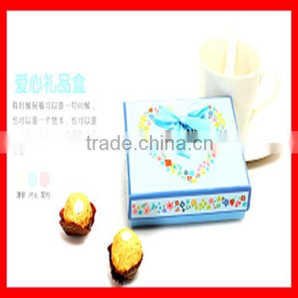 Classic Colorful Fresh Heart Printing Paper Candy Gift Storage Box Wholesale