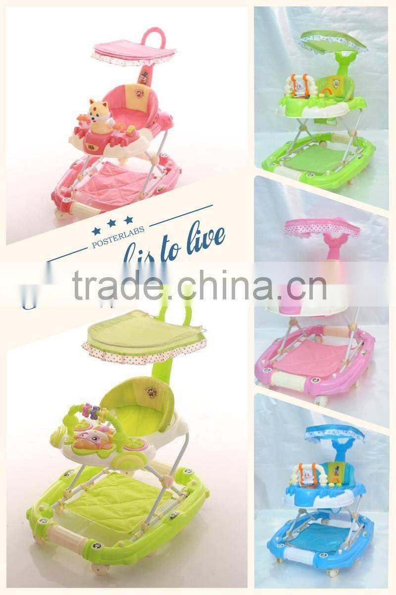 China produced child walker/baby walkers/6 wheels walker for Arabic market