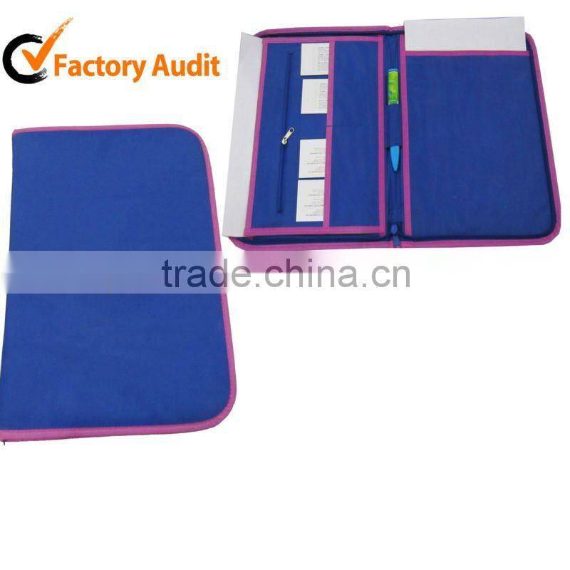 Trendy design PU A4 paper file folder