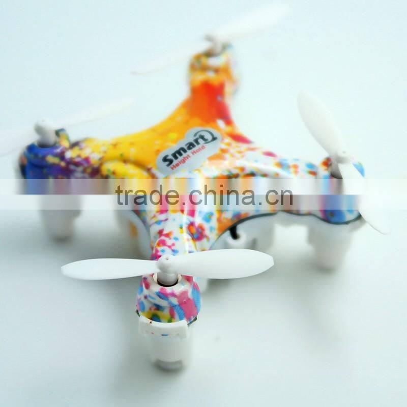 Colorful beauty LED light small electric vehicle 6-axis gyro rc quadcopter