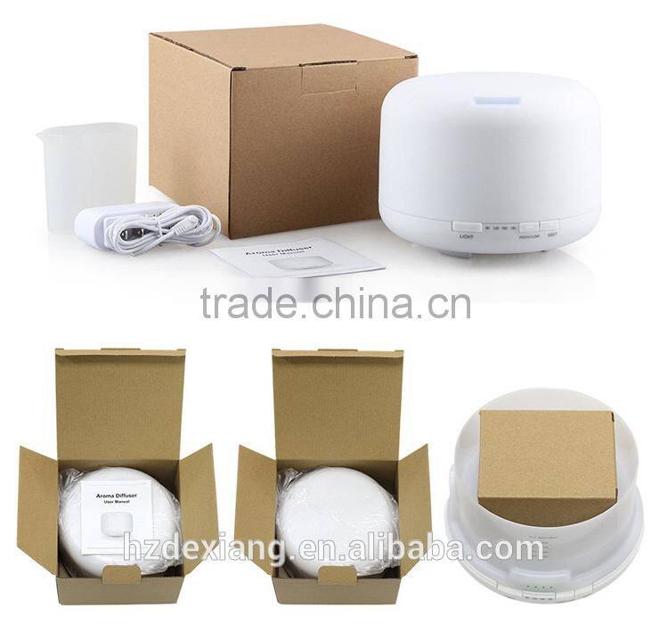 CE, ROHS,PSE, KC approval ultrasonic oil diffuser with night-light