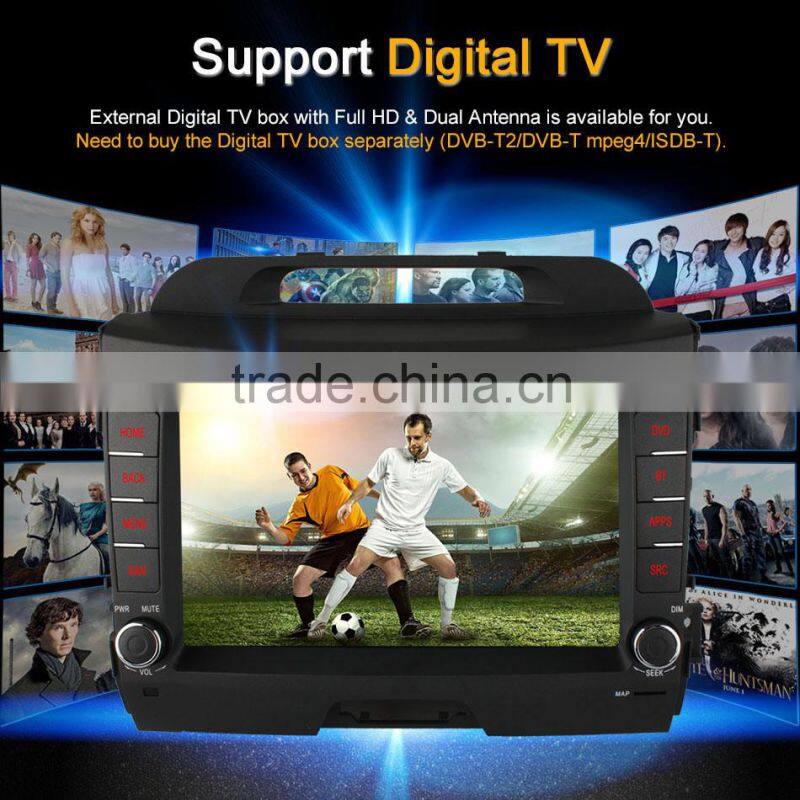 Android 4.4 1G Ram 16G Rom quad core Ownice C300 car stereo GPS for Kia Sportage R with wifi GPS NAVI DAB