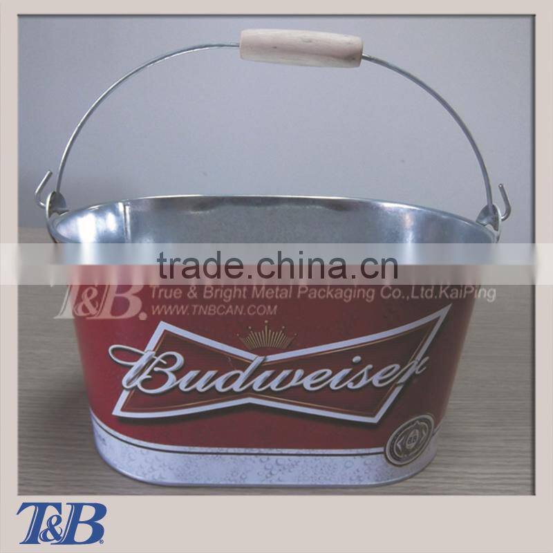 Latest wooden handle with opener 10QT Ice Bucket