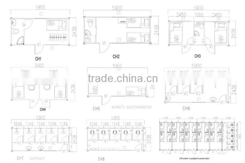 Waterproof Easy to Assemble mobile container home price