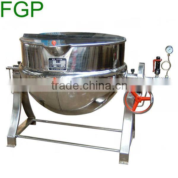 Industrial tilting jacket cooking kettle