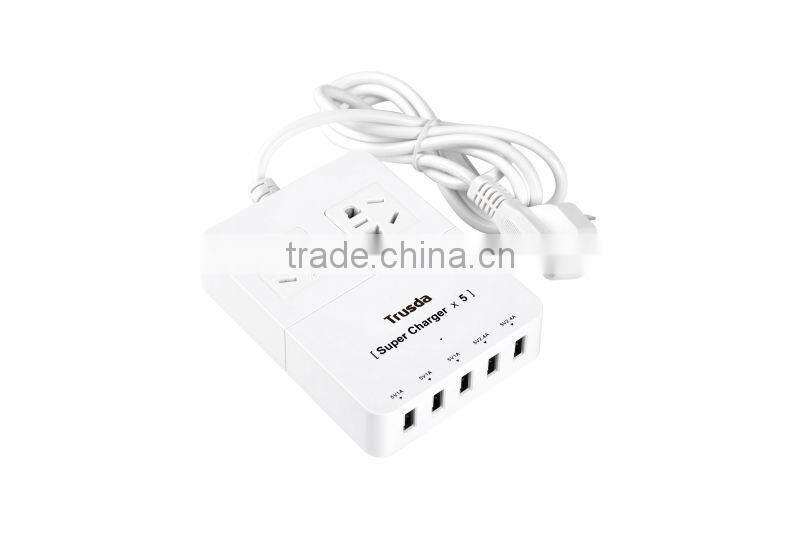 US EU plug 4-port wholesale micro usb charger for smartphone tablet
