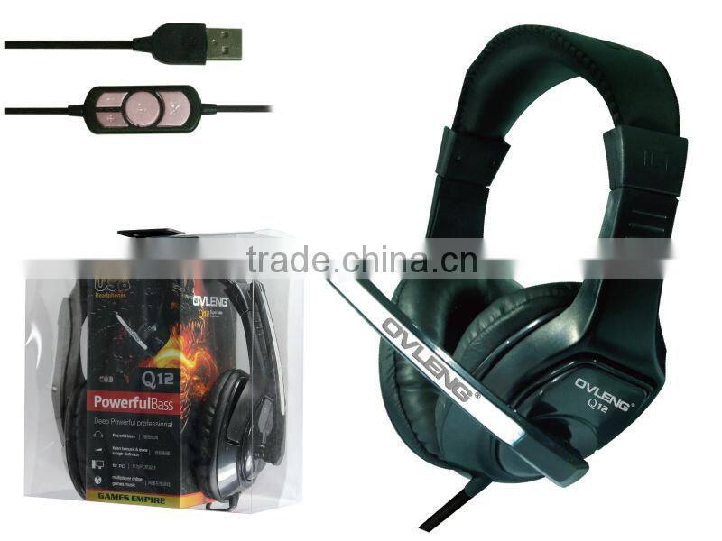 Skull microphone 2014 gaming USB connector headphone