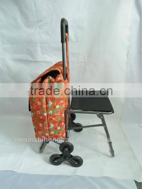 Cheap mini shopping trolley with chair