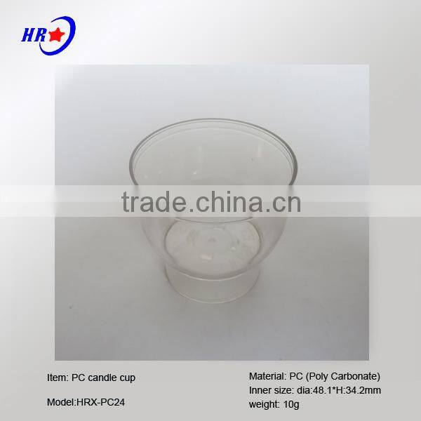 HRX-PC24 TRANSPARENT ROUND PC CUP OF TEALIAGHT CANDLE