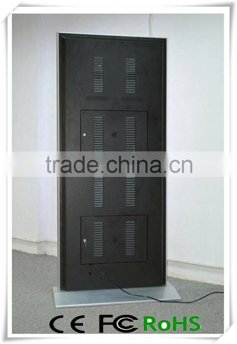 55 inch alone stand rotatable LED network android totem monitor
