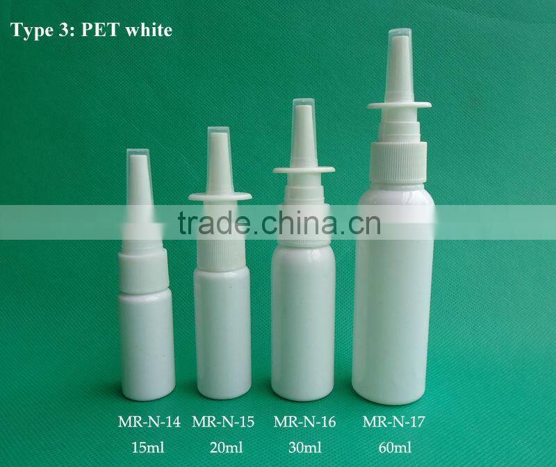 10ml nasal spray bottles, mist spray bottle for nasal sticks, plastic PET clear nasal spray bottles