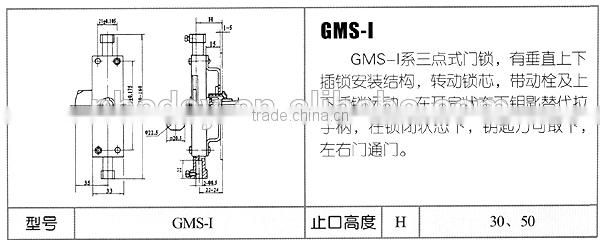 2015 GMS-1 zinc alloy cabinet lock