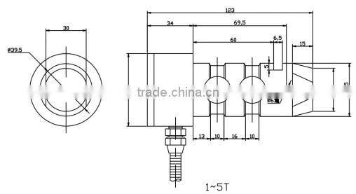 GPL502 Hoist Scales Shaft Pin Load Cell 2 ton