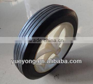 6 inch Solid rubber wheels with plastic spoke