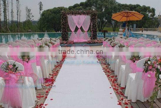 20*275cm In Stock Wedding Organza Cheap Wedding Chair Cover Sashes Sash Party Banquet Decoration Bow Colours