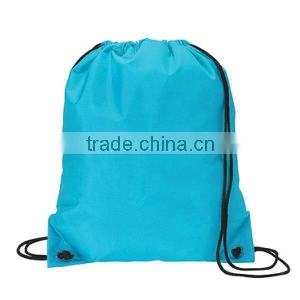 wholesale custom polyester fabric drawstring bag,drawstring bag