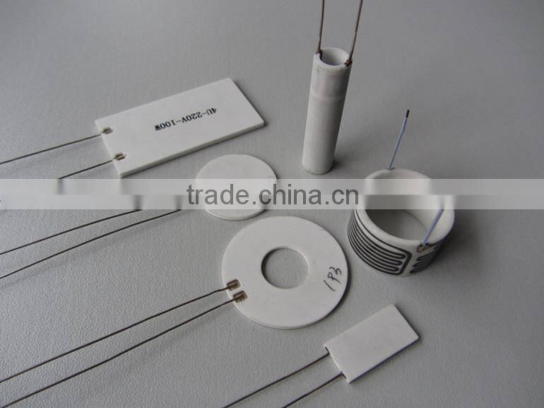 squareness ceramic heating element alumina heater available for 12v to 220v