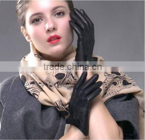 Fancy Black Sexy Leather Gloves Hot Sale Sexy Leather Gloves