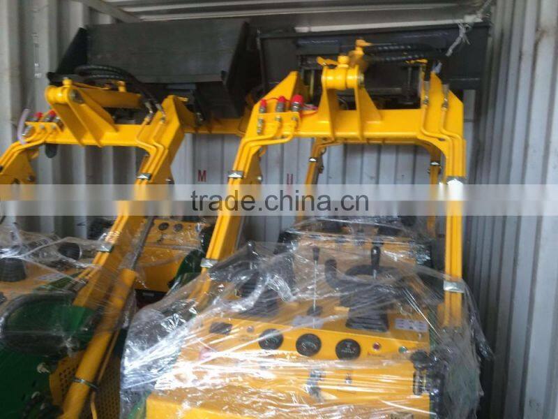 mini skid steer pallet fork/loader with pallet fork/New Condition 380kg Pallet Fork for Mini Skid Steer Loader
