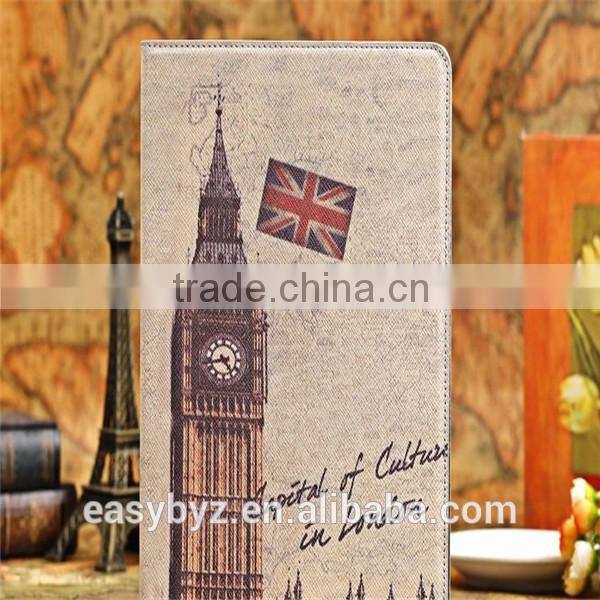 Hot in for ipad 5 / air retro scenic spots stand holster Tablet Case protective shell