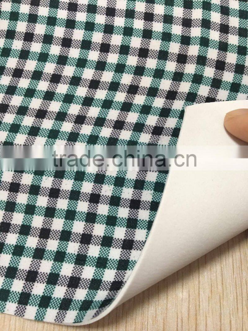 White EVA foam laminate polyester fabric