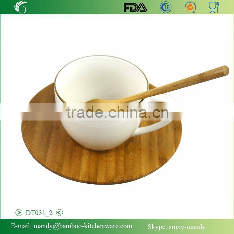 Bamboo Plate and Spoon with stainless steel utensil rack, Stainless steel kitchenwares