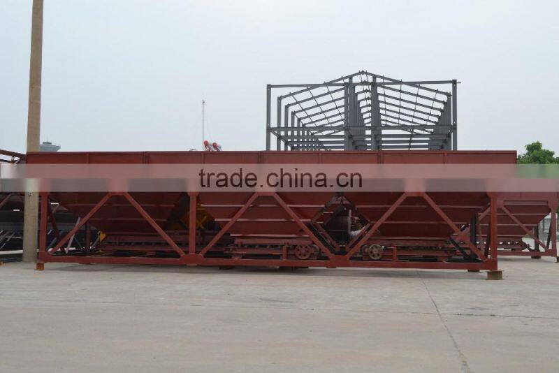 Aggregate concrete construction for concrete batching plant or mobile plant