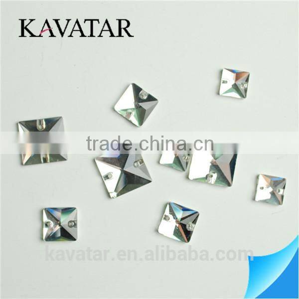 2015 Hot sales! crystal sew on rhinestone trimming/rhinestone button