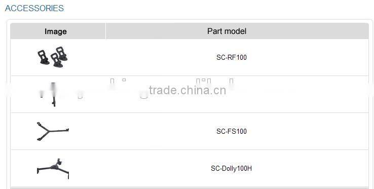 Professional video camera tripod Secced Reach Plus 5 tripod with pan bar and ground spreader loading 44kg